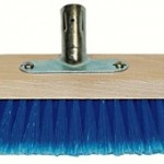 LKW-Waschbürste, PVC-blau-geschlitzt, mit Halter
