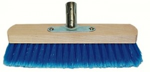 LKW-Waschbürste, PVC-blau-geschlitzt, mit Halter